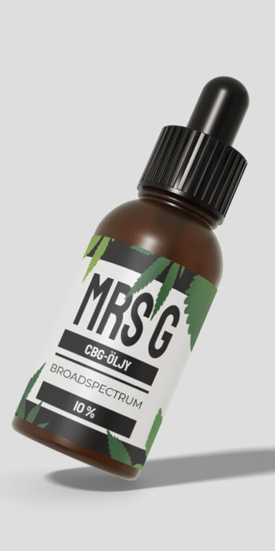CBG öljy 10% CBD öljyt Mrs Greengrass